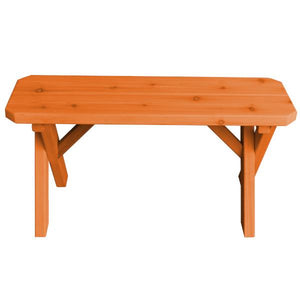 Cross Leg Cedar Picnic Bench Picnic Bench 3ft / Redwood Stain