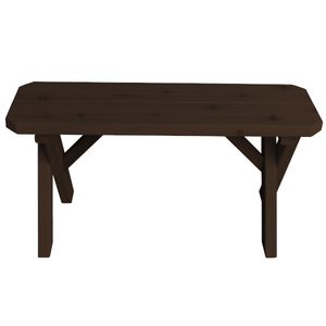 Cross Leg Cedar Picnic Bench Picnic Bench 3ft / Walnut Stain