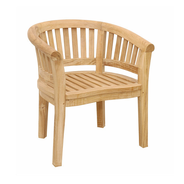 Curve Armchair Extra Thick Wood Outdoor Chair