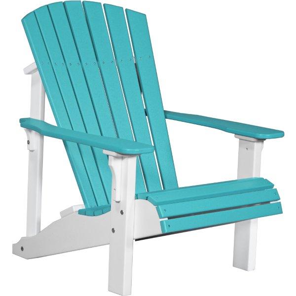 Deluxe Adirondack Chair Adirondack Chair Aruba Blue &amp; White