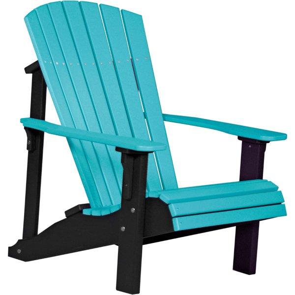Deluxe Adirondack Chair Adirondack Chair Aruba Blue &amp; Black