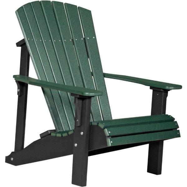 Deluxe Adirondack Chair Adirondack Chair Green &amp; Black