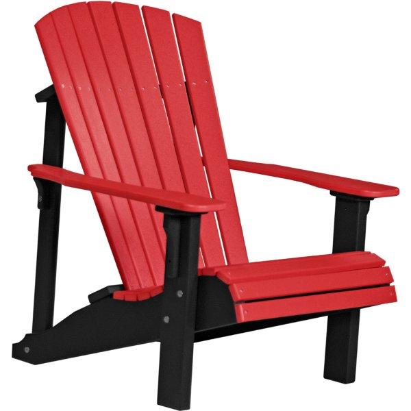 Deluxe Adirondack Chair Adirondack Chair Red &amp; Black