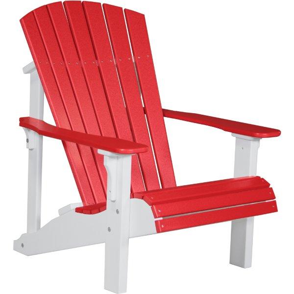 Deluxe Adirondack Chair Adirondack Chair Red &amp; White