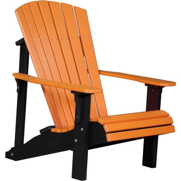Deluxe Adirondack Chair Adirondack Chair Tangerine &amp; Black