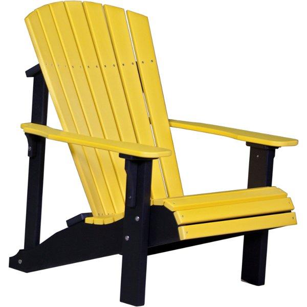 Deluxe Adirondack Chair Adirondack Chair Yellow &amp; Black