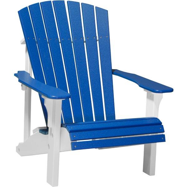 Deluxe Adirondack Chair Adirondack Chair Blue &amp; White