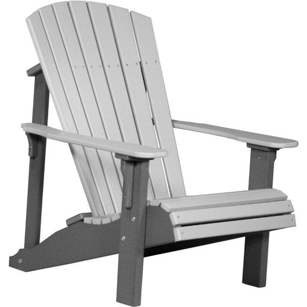 Deluxe Adirondack Chair Adirondack Chair Dove Gray &amp; Slate