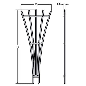Eco-Friendly Hartford Fan Trellis Trellis