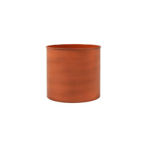 Eileen Planter with Steel Patina Pot Patina Pot Patina Pot / Burnt Sienna