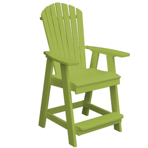 Fanback Counter Chair Outdoor Chair Tropical Lime