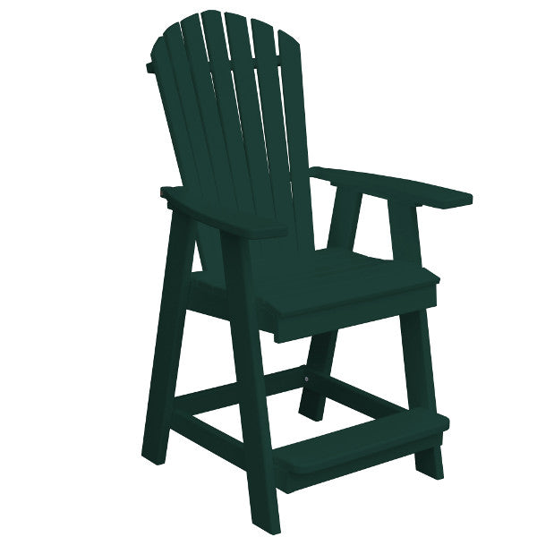 Fanback Counter Chair Outdoor Chair Turf Green