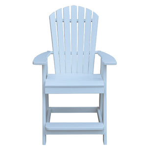 Fanback Counter Chair Outdoor Chair White