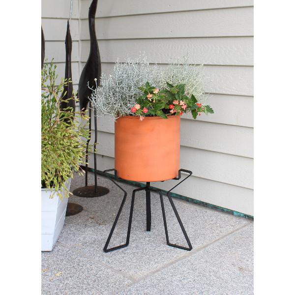 Florence Planter with Steel Patina Pot Planter with Pot