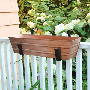 Flower Box with Clamp-On Brackets Flower Box with Bracket