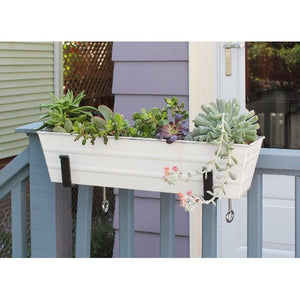 Flower Box with Clamp-On Brackets Flower Box with Bracket
