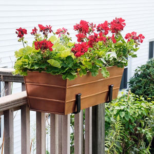 Flower Box with Clamp-On Brackets Flower Box with Bracket