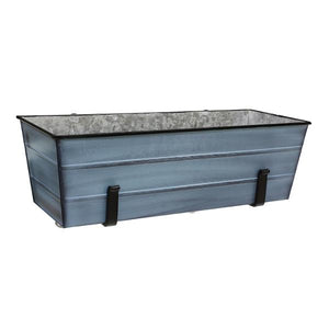 Flower Box with Clamp-On Brackets Flower Box with Bracket Medium / Blue