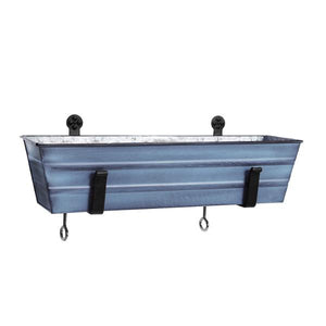 Flower Box with Clamp-On Brackets Flower Box with Bracket Small / Blue