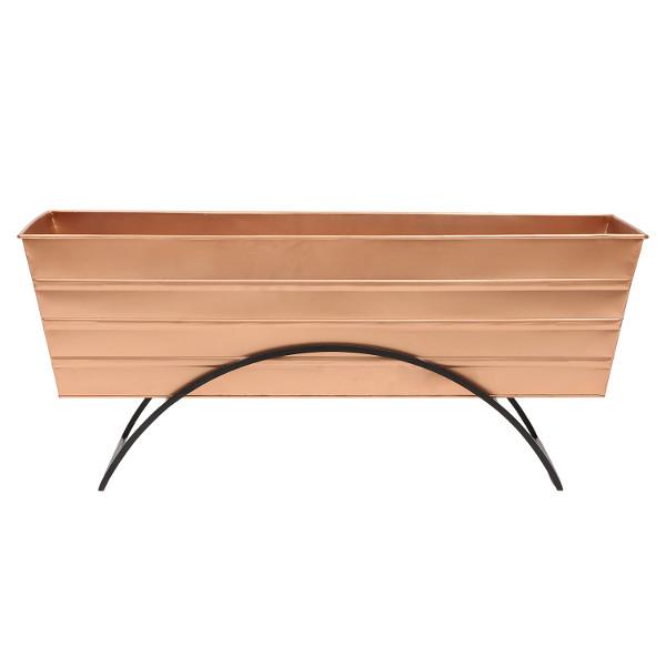 Flower Box With Odette Stand Flower Box Large / Copper