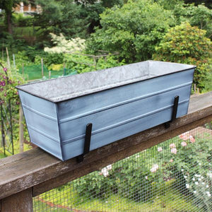 Flower Box with Railing Brackets Railing Brackets