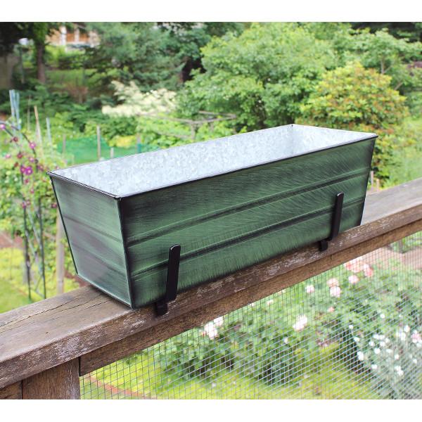 flower boxes for railings planters Flower Box with Railing Brackets