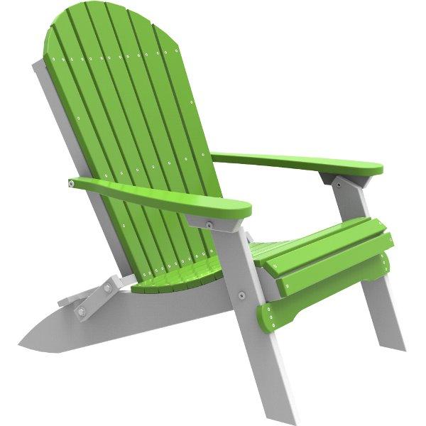 Folding Adirondack Chair Adirondack Chair Lime Green &amp; White