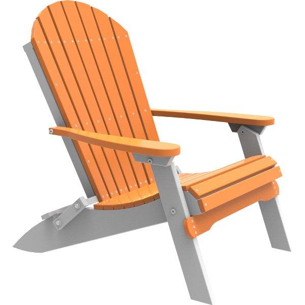 Folding Adirondack Chair Adirondack Chair Tangerine &amp; White