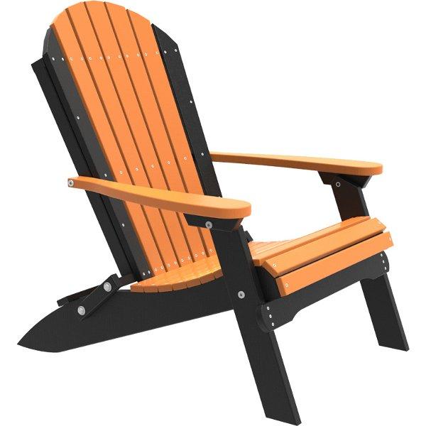 Folding Adirondack Chair Adirondack Chair Tangerine &amp; Black