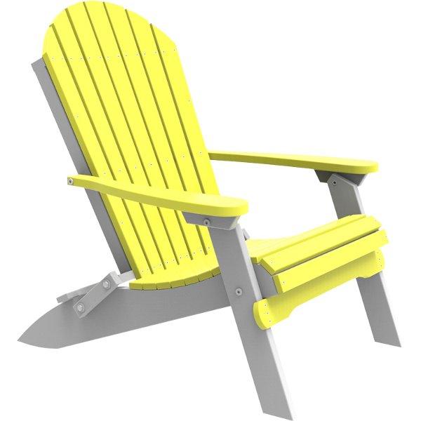 Folding Adirondack Chair Adirondack Chair Yellow &amp; White