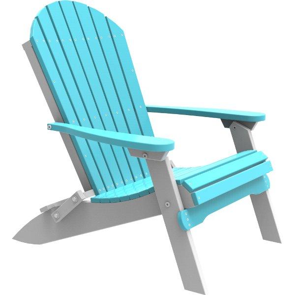 Folding Adirondack Chair Adirondack Chair Aruba Blue &amp; White