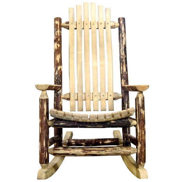 Glacier Country Adult Log Rocker Chair Rocking Chair