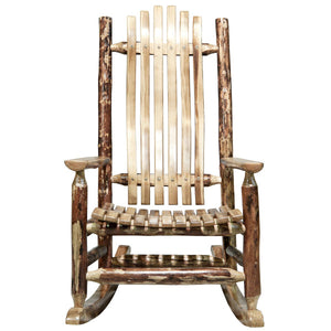Glacier Country Collection Adult Log Rocker Rocking Chair