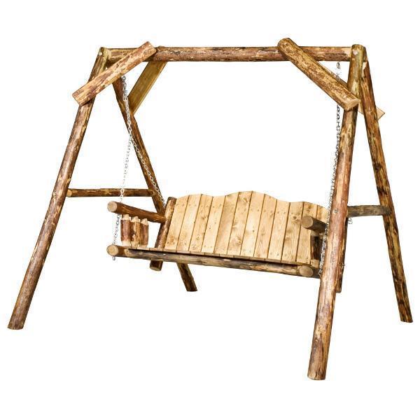 Glacier Country Lawn Swing with A-Frame Porch Swing