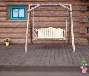 Glacier Country Lawn Swing with A-Frame Porch Swing