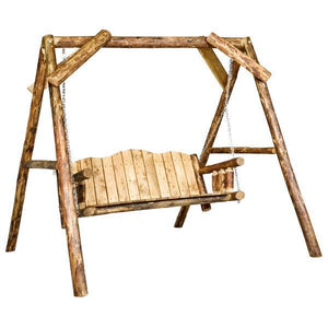 Glacier Country Lawn Swing with A-Frame Porch Swing