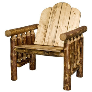 Glacier Country Log Deck Chair Outdoor Chair