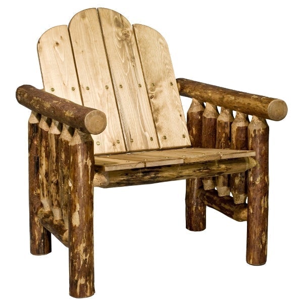 Glacier Country Log Deck Chair Outdoor Chair