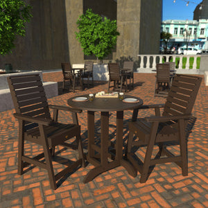 Glennville 3pc Round Counter Dining Set Dining Set