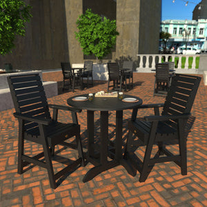 Glennville 3pc Round Counter Dining Set Dining Set