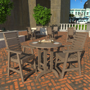 Glennville 3pc Round Counter Dining Set Dining Set