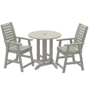 Glennville 3pc Round Counter Dining Set Dining Set