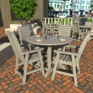 Glennville 5pc Round Counter Dining Set Dining Set