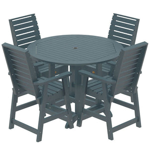 Glennville 5pc Round Counter Dining Set Dining Set Nantucket Blue