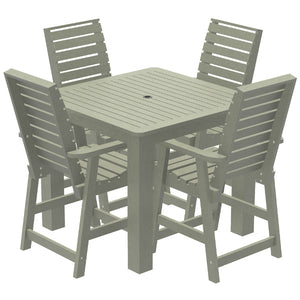 Glennville 5pc Square Counter Dining Set Dining Set Eucalyptus
