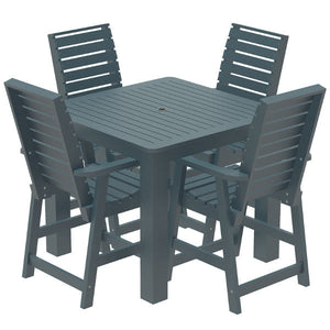 Glennville 5pc Square Counter Dining Set Dining Set Nantucket Blue