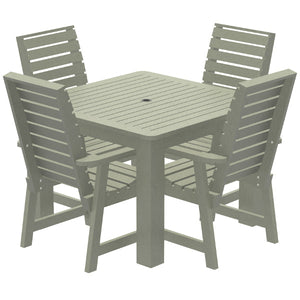 Glennville 5pc Square Dining Set Dining Set Eucalyptus