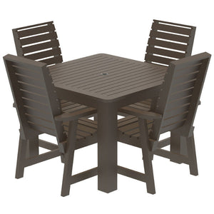Glennville 5pc Square Dining Set Dining Set Weathered Acorn