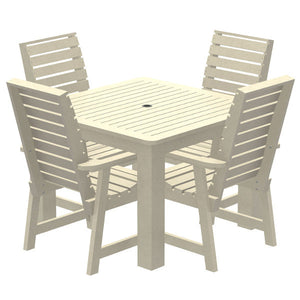 Glennville 5pc Square Dining Set Dining Set Whitewash