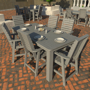 Glennville 7pc 42x84 Counter Dining Set Dining Set